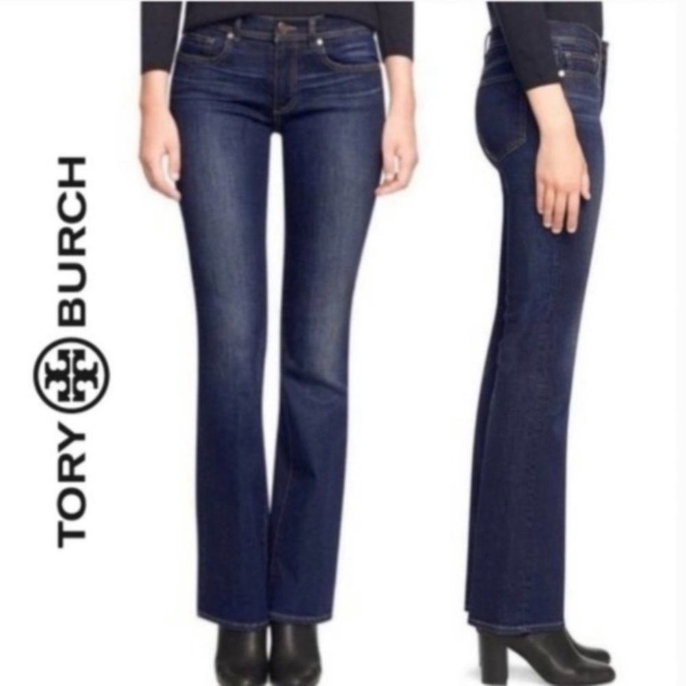 Tory Burch classic Tory boot cut jeans